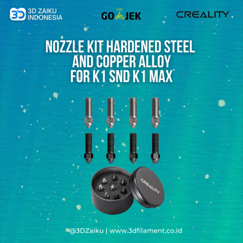 Creality K1 snd K1 MAX Nozzle Kit Hardened Steel and Copper Alloy